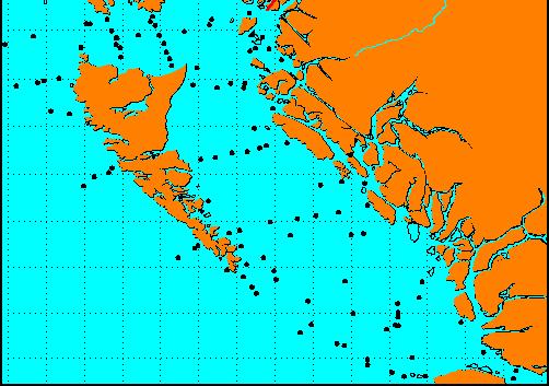 In comparison, the currents in the Jeanne d Arc Basin are somewhat lower than the Hecate Strait. In the Jeanne d Arc Basin the surface currents are 7.5 8.