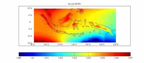 Simulation Results using DARLAM for Indonesia Region January to