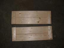 Do the same for the sides using the 1x4x19 10/16 inch boards and the 1x2x6 1/16