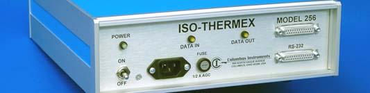 Iso-Thermex supports T-type thermocouple probes that are mounted in the lid of the animal chamber.