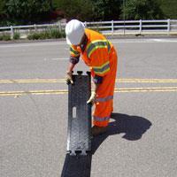 lane closures to alert motorists and encourage speed