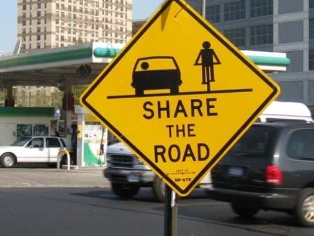 The use of signage or shared lane markings also serve to guide cyclist along designated bicycle routes.