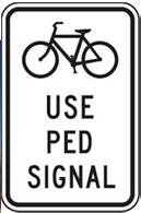 to bicyclists with R9-5 sign Compliance is in