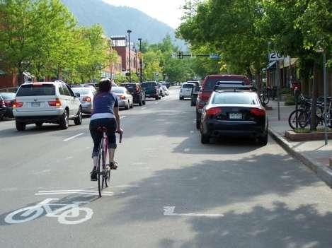 Do not use on paved shoulders or bike lanes Should not use if the speed limit exceeds 35