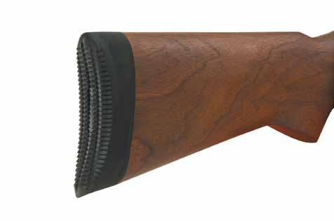 Face Texture will also play a role in your selection. Pachmayr offers several textures to optimize your shooting. Skeet A convex pad design to make mounting the gun smooth without snagging.