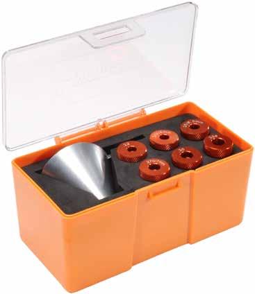 Static Free aluminum die cast body and turned aluminum components Precision fit, CNC turned aluminum inserts for calibers 22 to 338 Inserts are