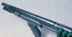 It is 13 3 4 in length and designed with a circular friction-fit bracket at the rear and a locking clamp at the front for a recoil resistant fit on the barrel.