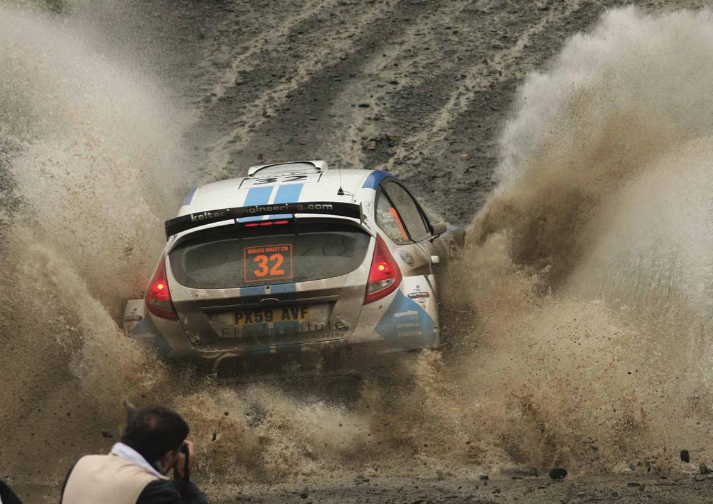 IN FOCUS Craig Breen and Paul Nagle made a splash (and apologies for the pun) at the WRC Wales Rally GB,