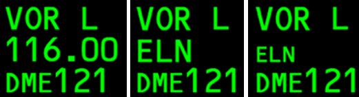 12.14. Big Font, Little Font the VOR/DME Ident The Boeing nomenclature for displaying VOR/DME idents on the Nav Display can be misleading, in the least.