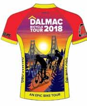 DALMAC 2018 Gear All gear items must be ordered no later than June 30 The Hi-Vis 2018 DALMAC Primal and FloraVelo jerseys and Tech Shirts brightly depict the exciting experience of the epic