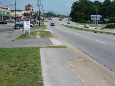 Often, where sidewalks are present it is available only on one side of the road.