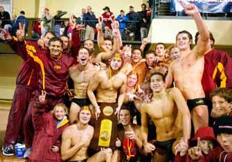 NCAA women's swimming and diving champions USC has won the annual Gauntlet Trophy, a year-long all-sports