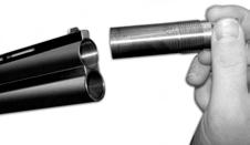 (as viewed from the muzzle end) using the supplied choke wrench tool (Figure 34 & 35).