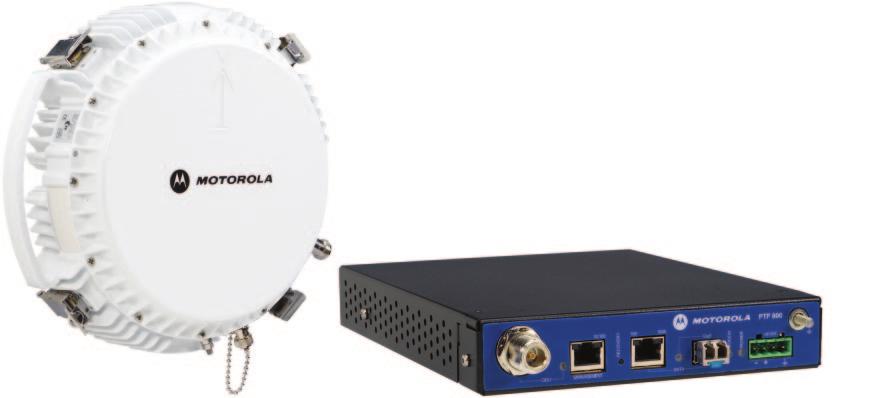 HIGH-THROUGHPUT COMMUNICATIONS FOR MULTI-SERVICE NETWORKS MOTOROLA PTP 800 LICENSED ETHERNET MICROWAVE PTP 800 solutions can efficiently and affordably transport the data, voice and video that your