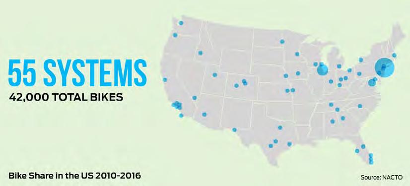 Annual Bike Share Statistics In March 2017, NACTO s Bike Share Initiative released the first-ever nationwide count of bike share rides in the United States.