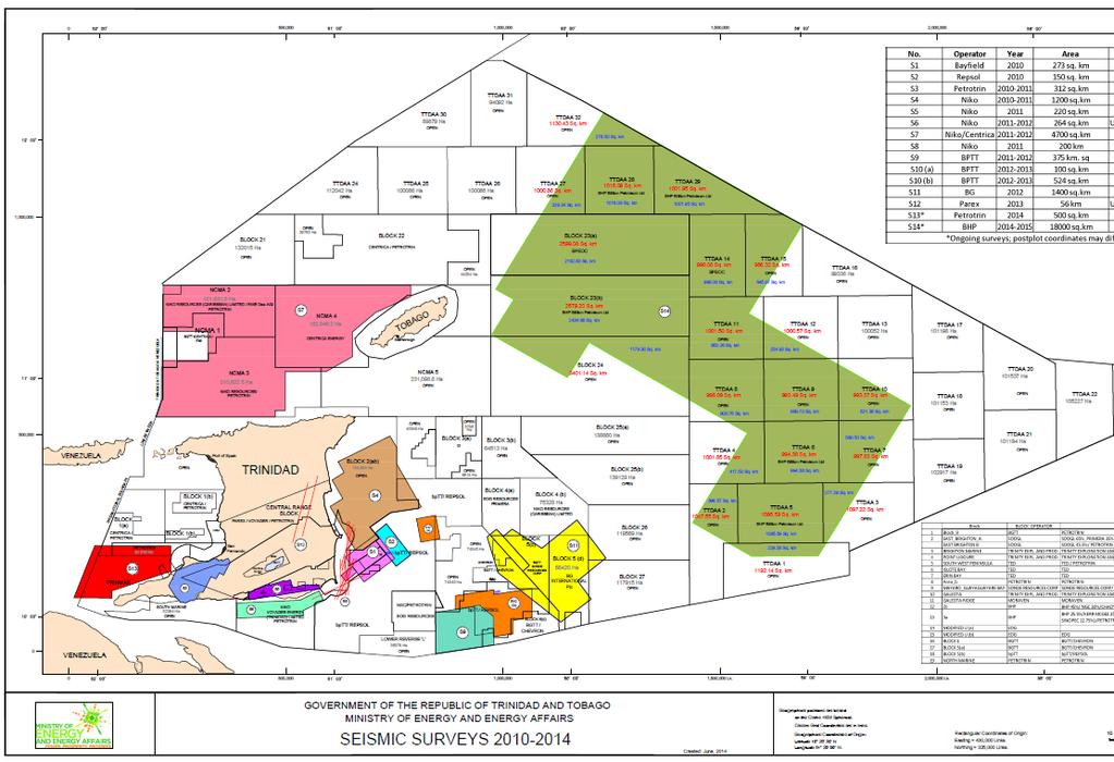 Deepwater Exploration Opened up Trinidad and Tobago s deepwater acreage to exploration. In total nine production sharing contracts were signed with BHP Billiton and its partners.