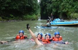 Day 2: White water rafting at Pacuare River.