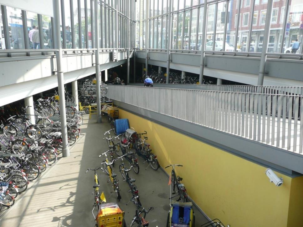 Capacity: 3,500 bikes Bike Station next to main