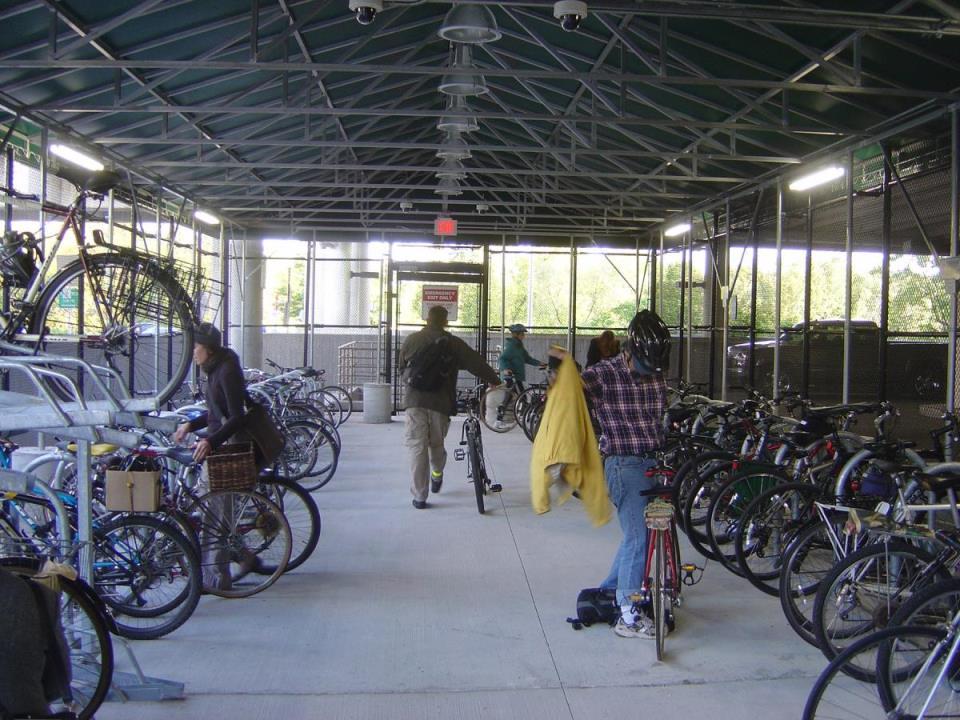 300 bike parking spaces in
