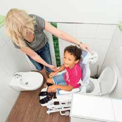 BATH + TOILET Children and teenagers with mental or physical disabilities frequently require support with bodily hygiene, whether when washing, cleaning teeth, showering, bathing or going to the