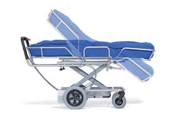 be equipped with a cradle system and a vacuum mattress.