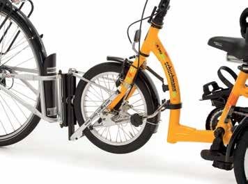 freewheeling can be coupled to a 26" or 28" adult bicycle.
