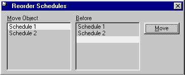 2-50 Event Scheduler The buttons in the Schedule Options group are used to manage the schedules for the current case.