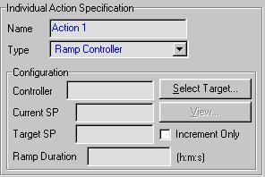 Dynamic Tools 2-67 Ramp Controller The Ramp Controller action requires a Controller, a Target Set Point, and a Ramp Duration as inputs. Figure 2.
