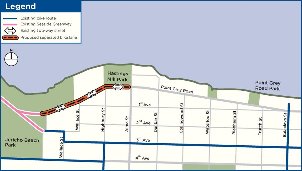 APPENDIX G PAGE 1 OF 5 Point Grey Cornwall Active Transportation Corridor Final Recommended Design For each section of the route, staff recommend the changes listed below, and illustrated in Figures