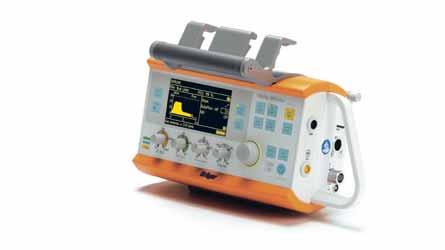 OXYLOG 3000 PLUS 07 High performance ventilation, maintaining the level of care during transport of critical patients, including NIV and AutoFlow Enhanced flexibility, adapting the performance to the