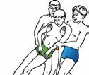 Swimming Rescues. Landing an Unconscious Victim An unconscious victim needs to be moved as quickly as possible to where breathing and pulse can be monitored and CPR done if necessary.