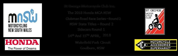 EARLY BIRD ENTRIES CLOSE 23 rd March, 2018 STANDARD ENTRIES CLOSE 30 th March, 2018 MNSW PERMIT NUMBER 6/18/0/22804 MAIL ENTRY TO: St George MCC, PO BOX 124, SUTHERLAND NSW 1499 OR EMAIL/FAX TO: