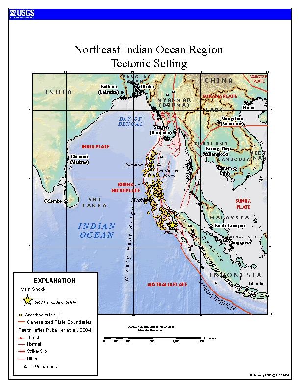 The 26th December 2004 Tsunami To simulate the 26th December 2004, Sumatra earthquake of magnitude 9.0 the following logical assumptions were made: 1.