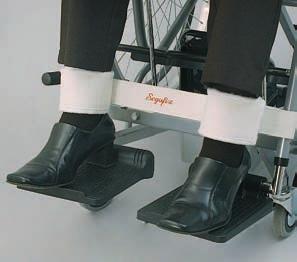 5 inches* SEGUF X -Foot Strap Transport with Velcro 7280/v Auxiliary Belts 3110-3245 - to position the feet of patients in wheelchairs and other suitable chairs - not a restraint** Attachment to a