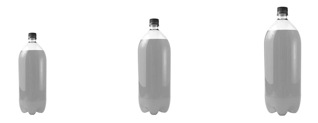 4 2. Small bottle 300 ml for 66p Medium bottle 400 ml for 92p Large bottle 500 ml for 1.