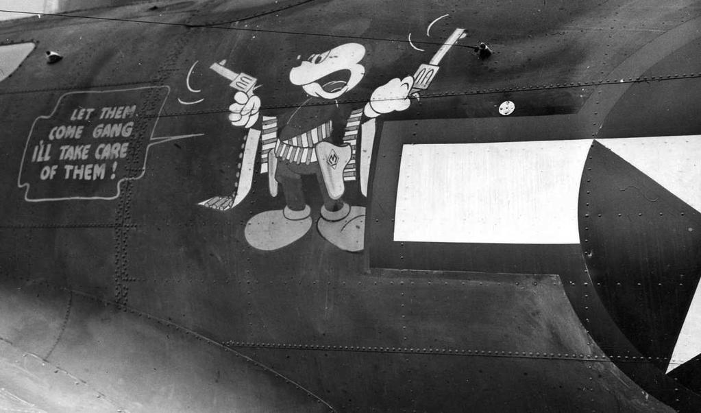 Some Vega built B-17F s received Randy McCraw Disney characters same as the Ventura aircraft.