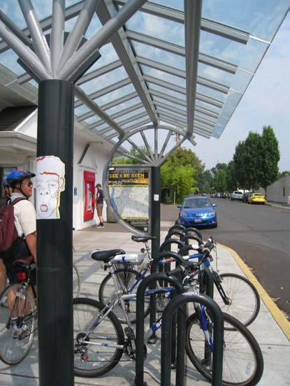 6.1.2. Shelters See guidelines for sidewalk bicycle rack placement and clear zones.