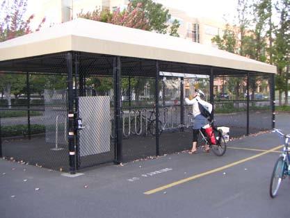 6.2.2. Bicycle Compounds/Cages See guidelines for bicycle rack placement and clear zones.