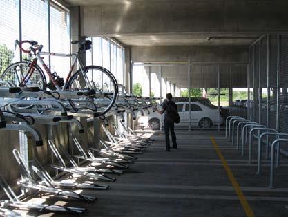 Bicycle compounds shall have an exterior structure consisting of expanded metal mesh from floor to ceiling.