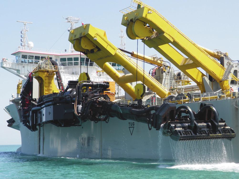 The presweeping is mostly done by means of trailing suction hopper dredgers.