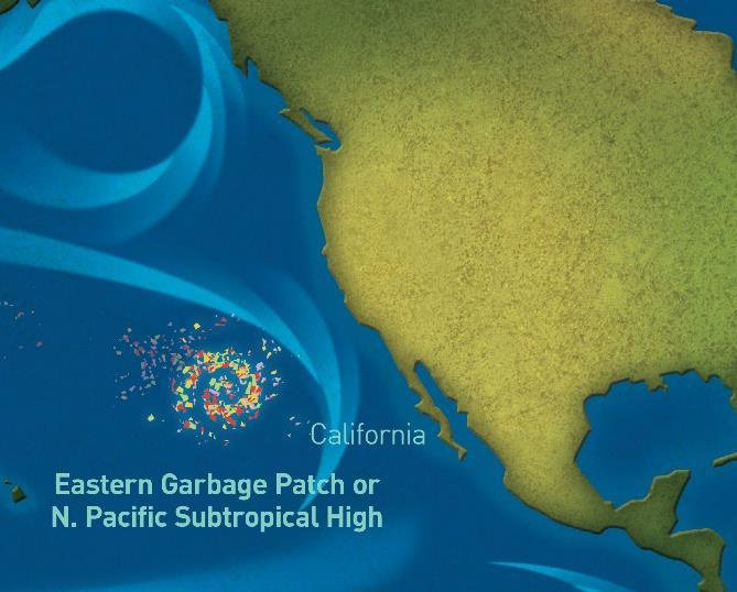 Plastic that doesn t beach ends up in one of the five patches, the biggest patch today is found in the Pacific gyre.