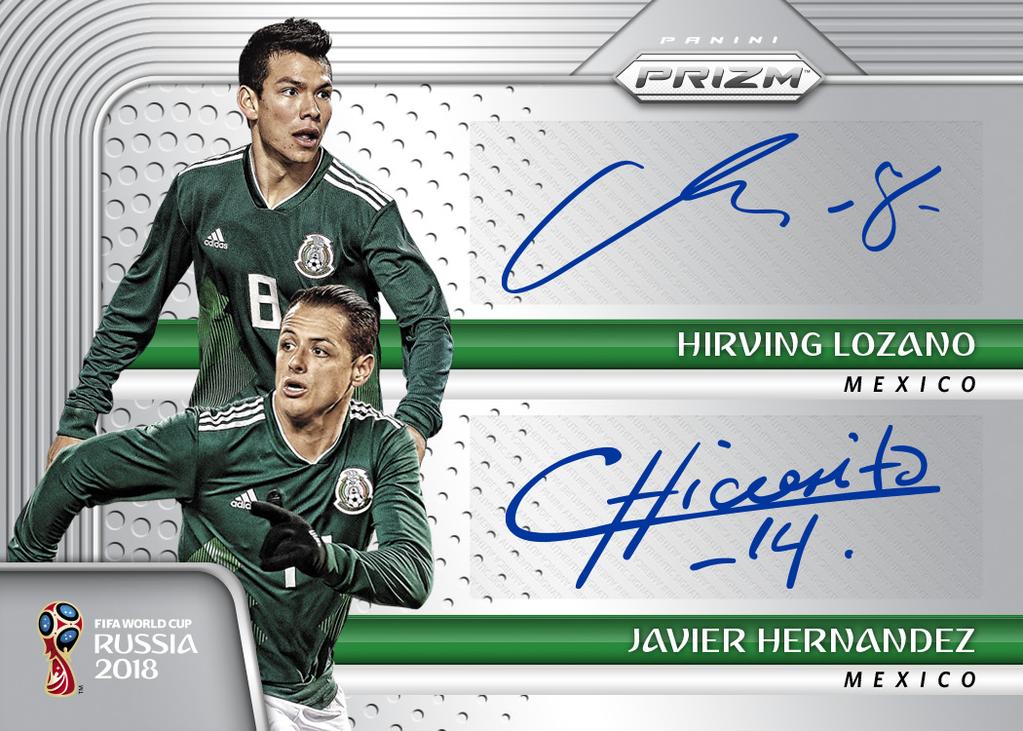 ROAD TO RUSSIA DUAL SIGNATURES The qualifying stages of the Look for all-new autograph combo 2018 FIFA World Cup