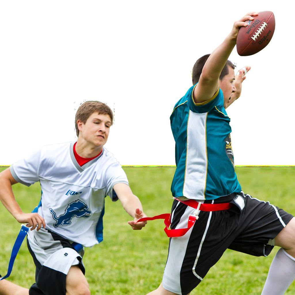 XV. Flag Pulling 1. A legal flag pull takes place when the ball carrier is in full possession of the ball. 2.