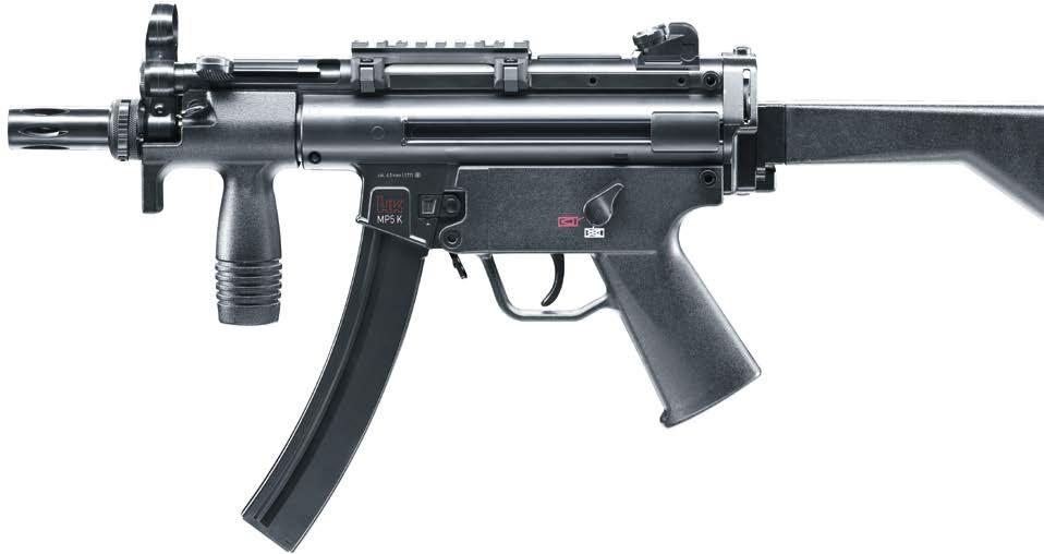 CLASSIC / CO 2 -OPERATED MP5 K-PDW HECKLER & KOCH Blowback / Foldable & removable buttstock Item no. 5.8159 4.5 mm (.