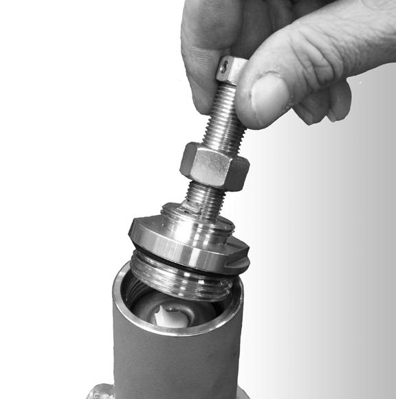 To avoid galling of adjusting screw, apply a small amount of lubricant (such as NEVER SEEZ by Bostik) to the adjusting screw thread.