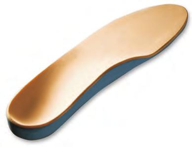 total contact foot orthotic offering functional control and protection against pressure and shearing forces.