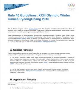 3 Policy OLYMPIC CHARTER IN FORCE AS FROM 2 AUGUST 2015 Lausanne October 2015 IOC Social and Digital Media Guidelines for persons accredited to the Games of the XXXI Olympiad Rio 2016 Introduction