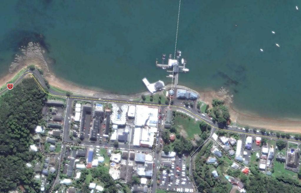 29 Figure 4-5: Extent of rock revetment along Paihia CBD foreshore (site 27) indicated with red line/arrows 4.3.