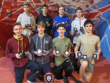 senior cadets competed in the Welsh National Cadet Climbing Championships which was held at Boulders Climbing Centre,