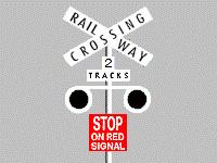 IN030 - Intersections Even if the signal at a railway level crossing does not indicate that a train is coming, you should - - Slow down, be ready to stop and give way if there is danger of collision.